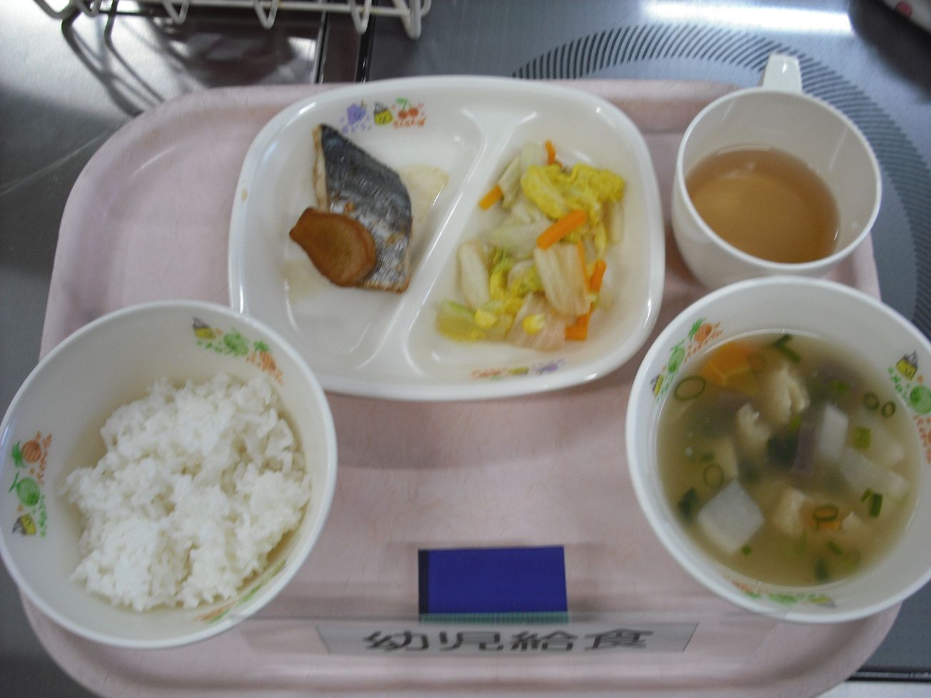 ご飯 さわらの煮付け 白菜のポン酢和え のっぺ汁（郷土料理・新潟県）